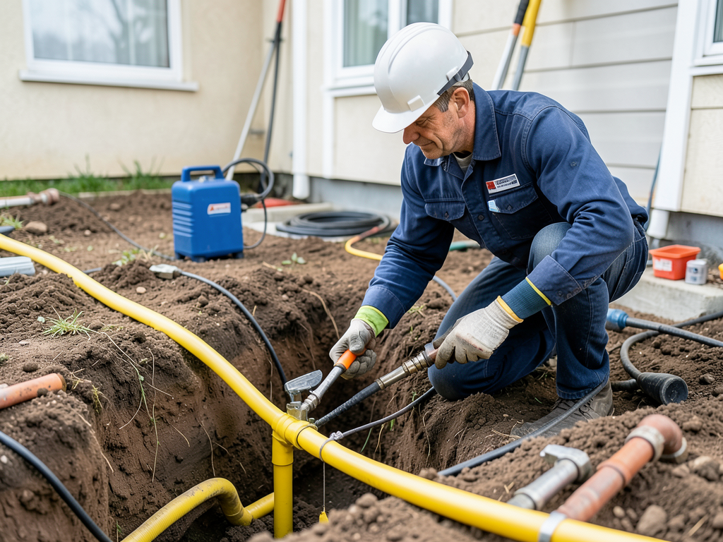 Adding a gas line for your new outdoor fire pit in