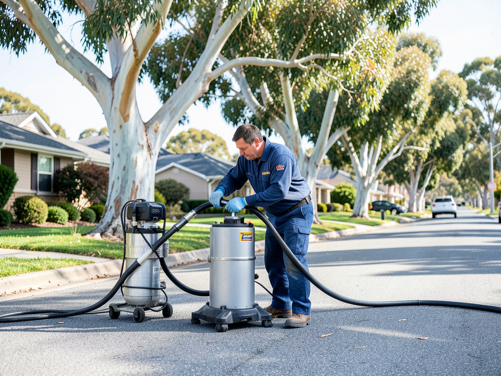 Clearing main line blockages in willow glen with p