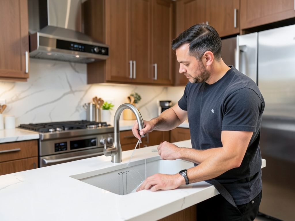 High end kitchen plumbing upgrades for santana row