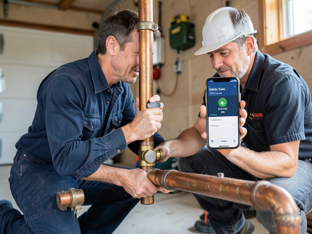 Installing an automatic water shut off valve for y